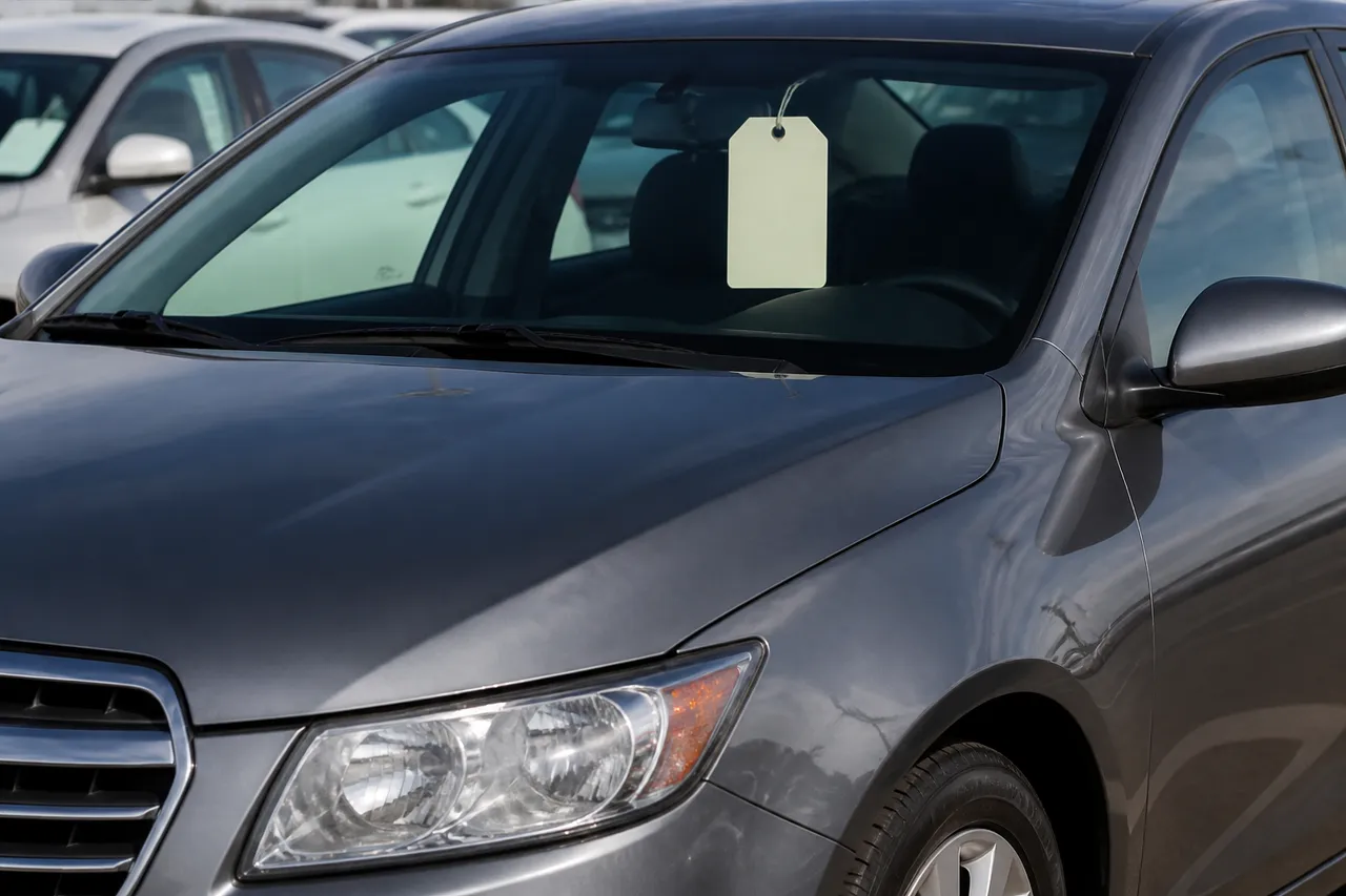 Voiture de seconde main avec prix affiché