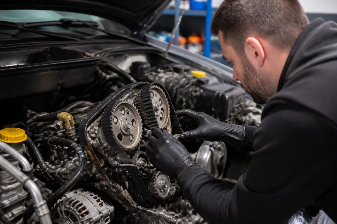 Remplacement de la courroie du moteur Renault 1.6 dCi 160