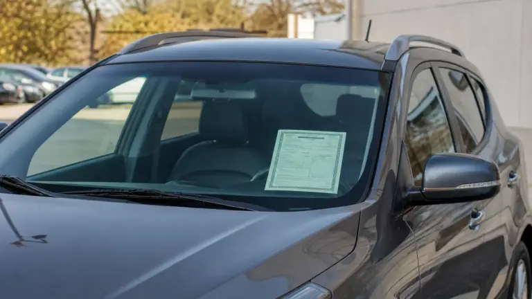 Voiture première main avec document d'historique